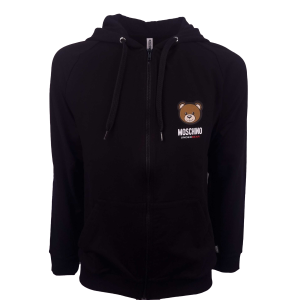 Felpa con cappuccio  teddy nera