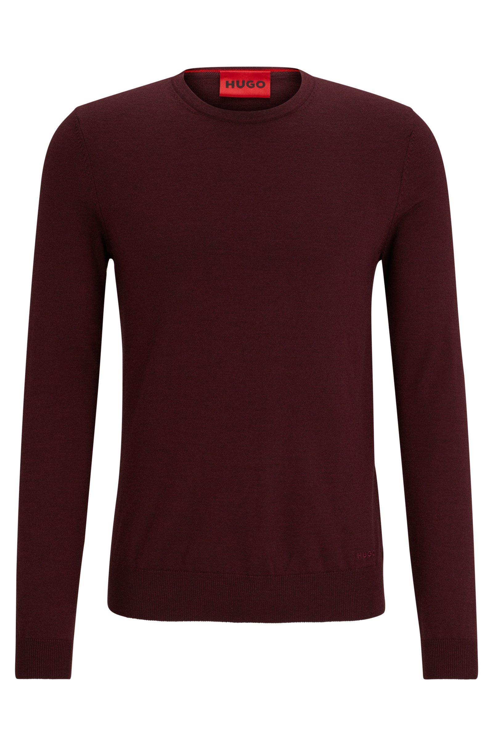 Paricollo HUGO BOSS blu Uomo in pura lana certificata slim fit u00e8 realizzato in lana finissima per un comfort termoregolante.