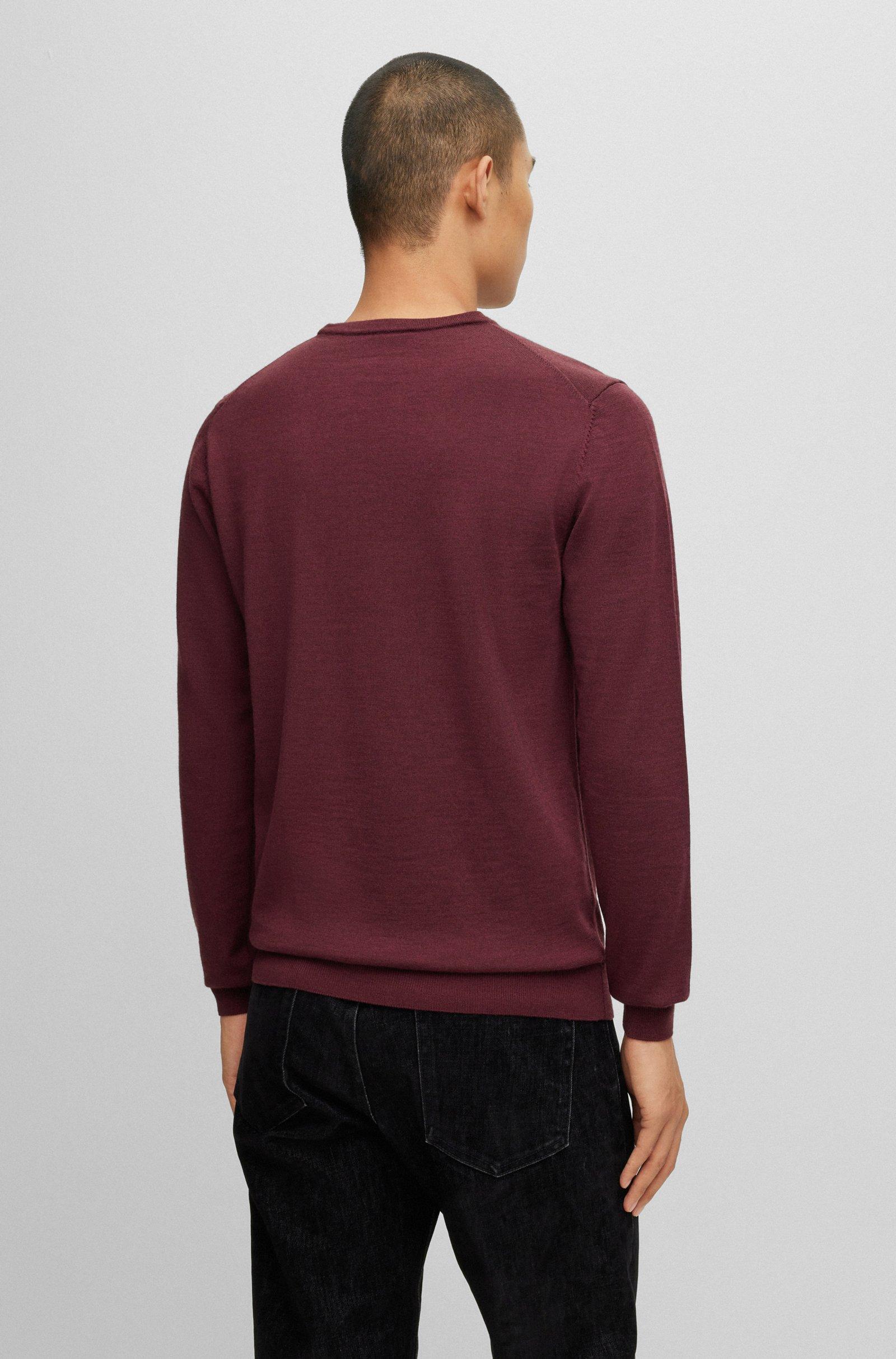 Paricollo HUGO BOSS blu Uomo in pura lana certificata slim fit u00e8 realizzato in lana finissima per un comfort termoregolante.