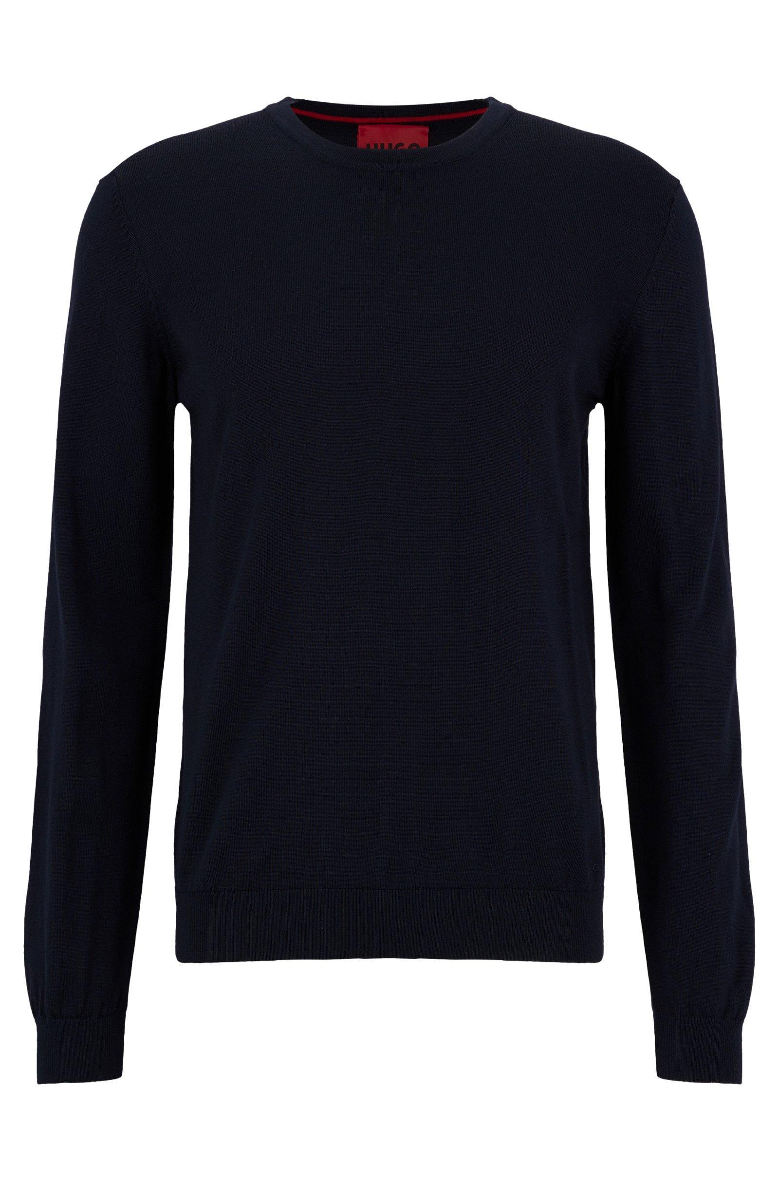 Paricollo HUGO BOSS blu Uomo in pura lana certificata slim fit u00e8 realizzato in lana finissima per un comfort termoregolante.