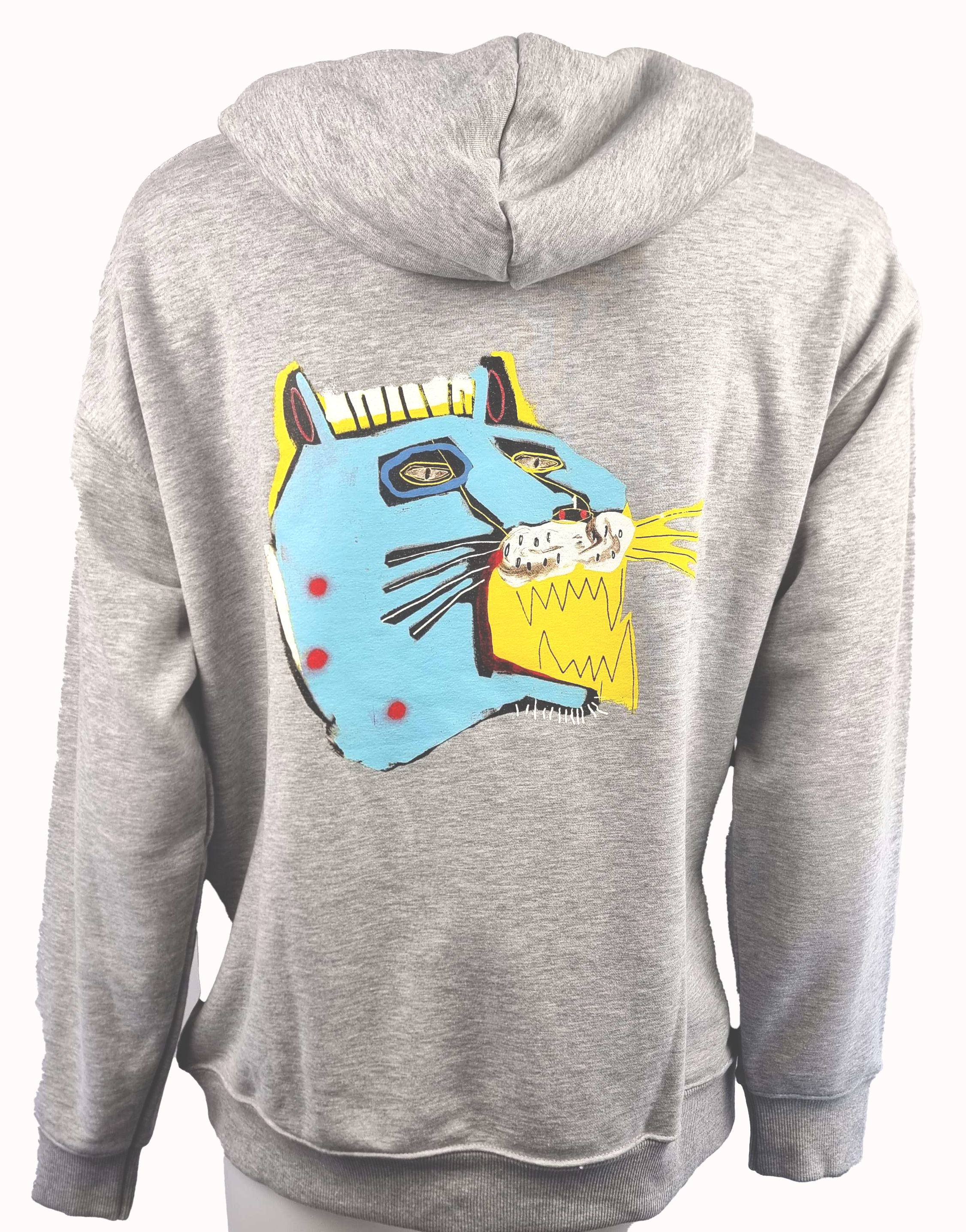 Felpa Nais Design con cappuccio colore Grigio chiaro .Tessuto in jersey di puro cotone, ideale per essere usata  nelle mezze stagioni.  