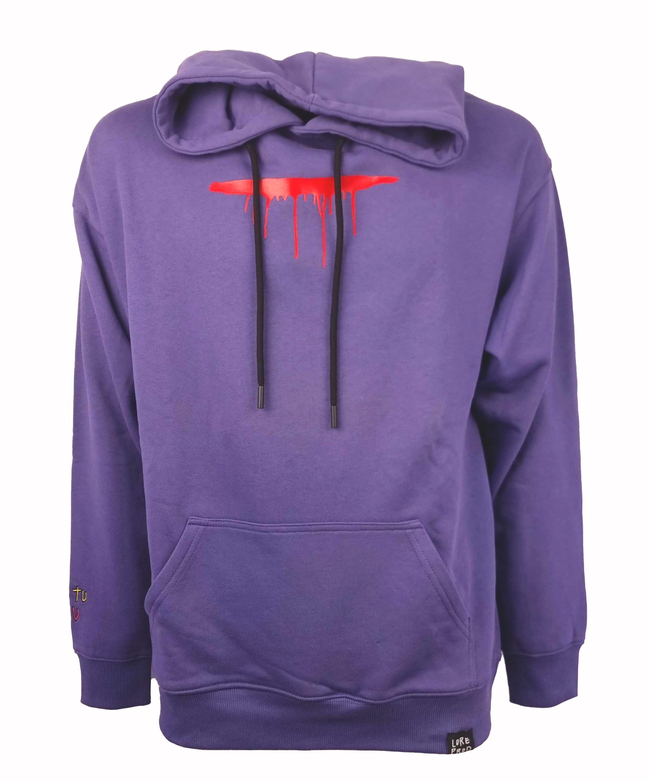 elpa Nais Design con cappuccio colore Viola.Tessuto in jersey di puro cotone, ideale per essere usata  nelle mezze stagioni.  Stampa serigrafica 